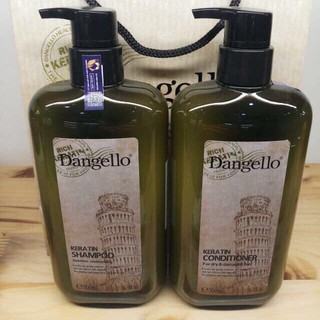 Cặp dầu gội dầu xả dangello keratin 800ml x 2