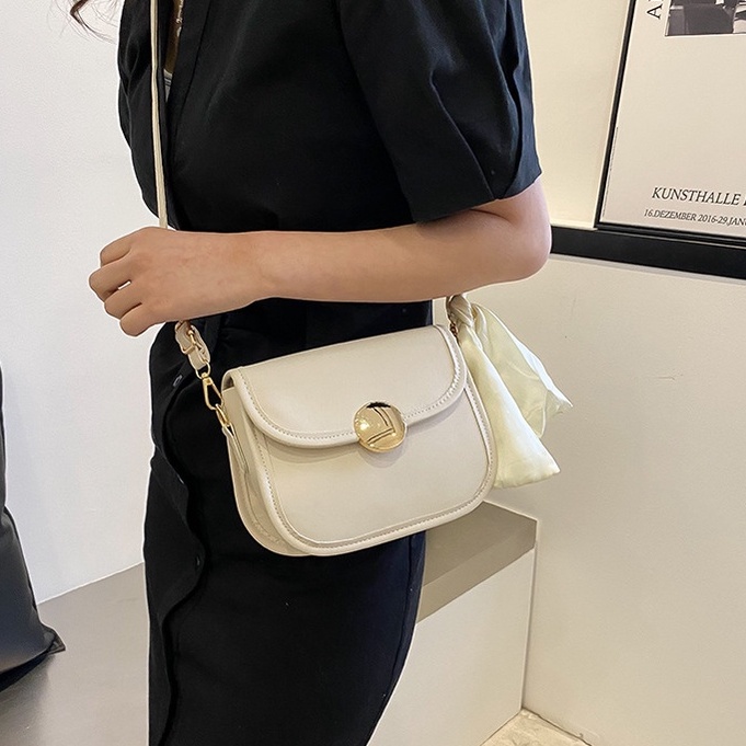 Túi xách nữ  𝑭𝑹𝑬𝑬𝑺𝑯𝑰𝑷 đeo chéo kẹp nách đẹp thời trang giá rẻ quai mix khăn nơ cao cấp