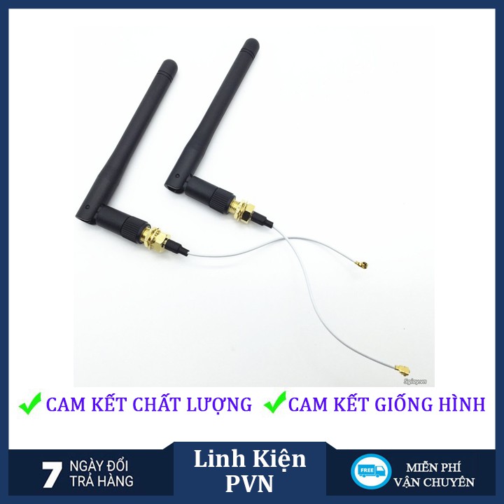 Anten WiFi 2.4Ghz kèm cáp chuyển SMA sang IPEX3