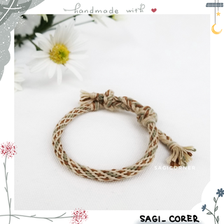 Vòng tay, vòng chân kumihimo bằng chỉ l Vòng chỉ handmade