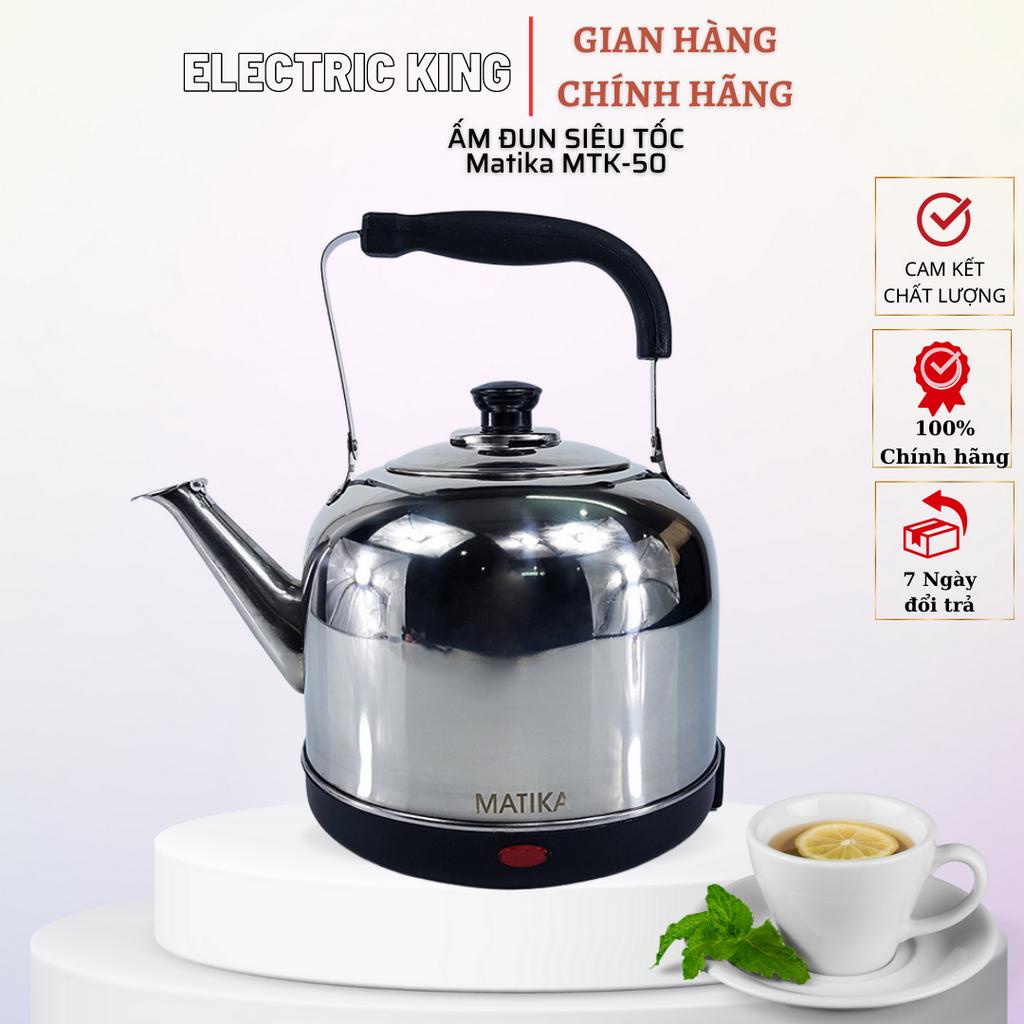 Ấm Đun Siêu Tốc Matika MTK- 50 dung tích 5L thân inox
