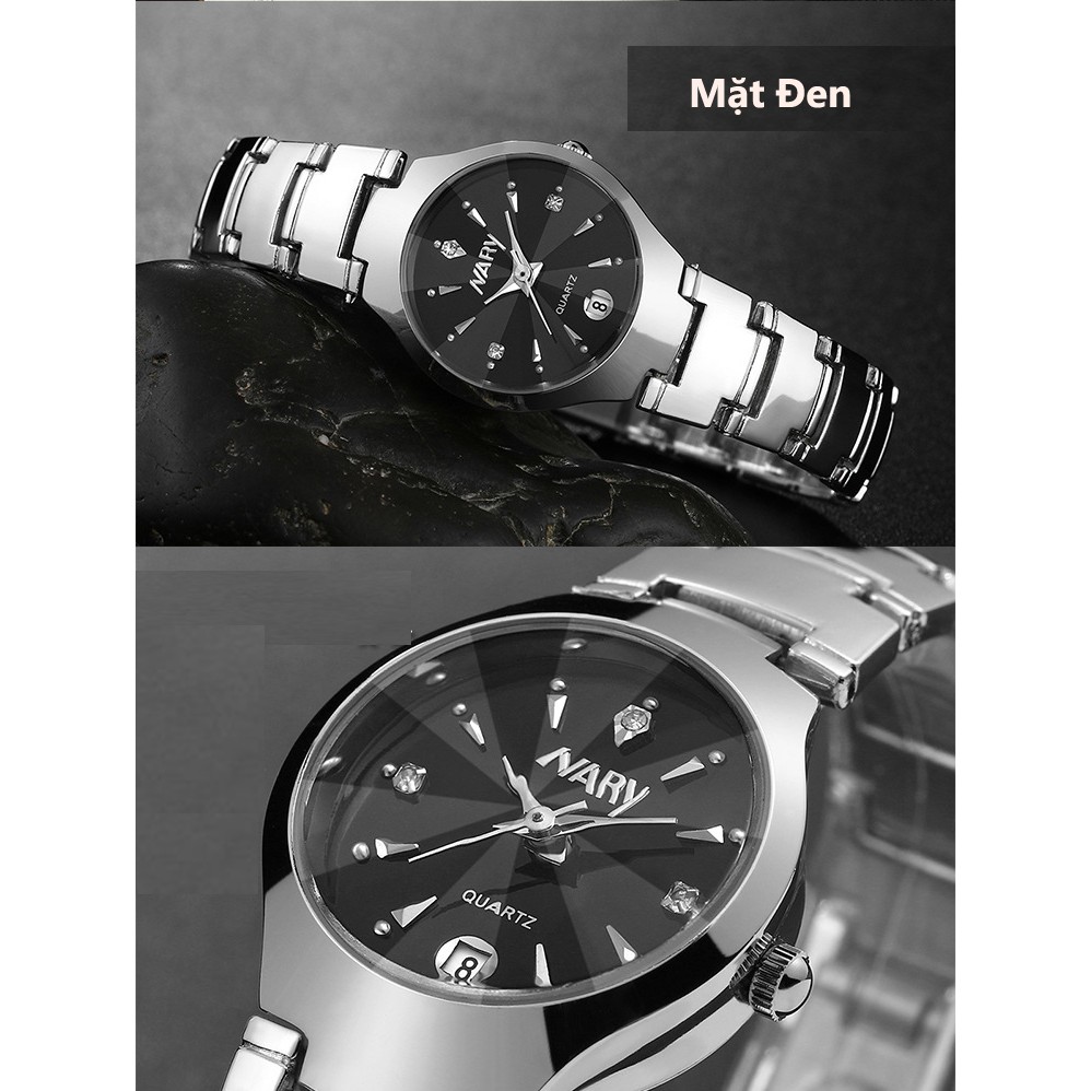 Đồng hồ nữ nam Nary dây thép chống nước SP256 | BigBuy360 - bigbuy360.vn