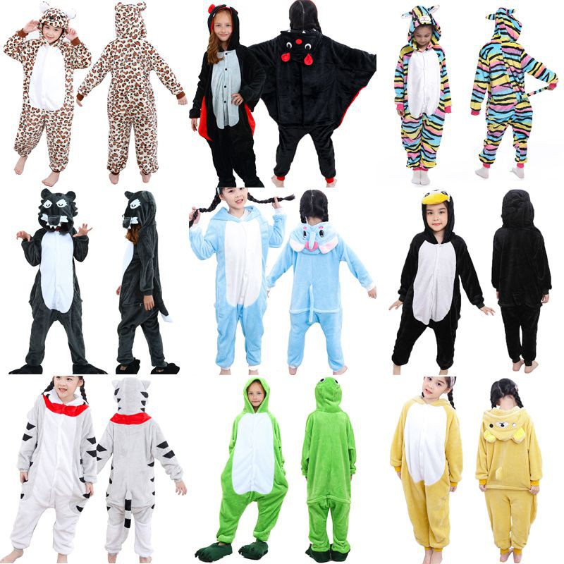 Animal Pajamas Kigurumi Cosplay Pyjama Onesie Sleepwear Jumpsuit Kid Costum