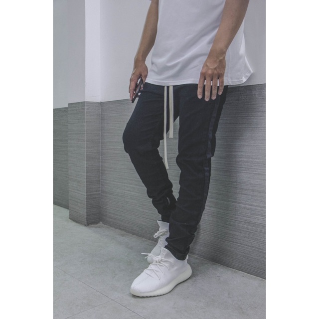 M5 track denim all black