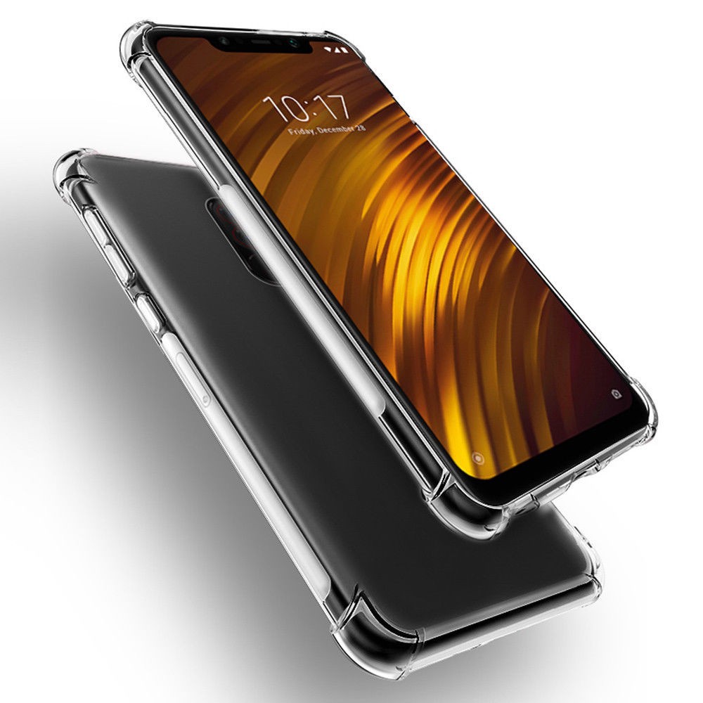 Ốp điện thoại cao su dẻo trong suốt bảo vệ cho Xiaomi Pocophone F1