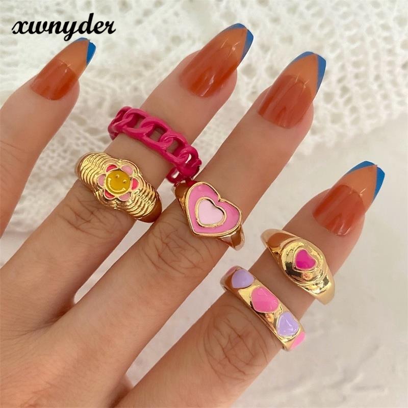 Nhẫn Hình Trái Tim/ Bươm Bướm Dễ Thương Thời Trang Cho Nữ