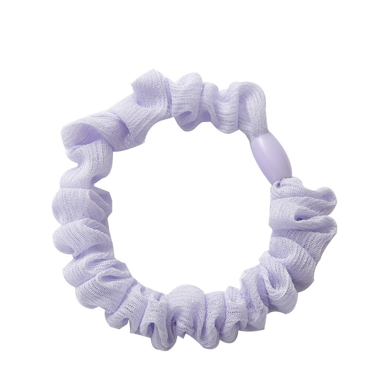 Dây buộc tóc scunchies loại nhỏ màu pastel phong cách Hàn Quốc cực xinh xắn