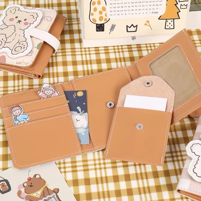 Ví nữ mini cute ngắn nhỏ gọn nhiều ngăn Hoạt Hình (6 mẫu)