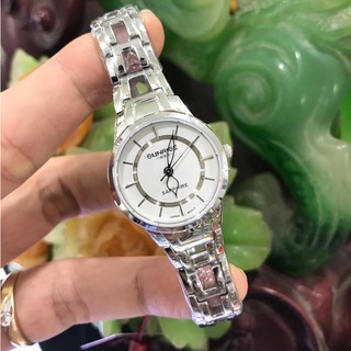 Đồng hồ nữ SUNRISE 9976SA màu trắng full hộp chính hãng, kính Sapphire chống xước