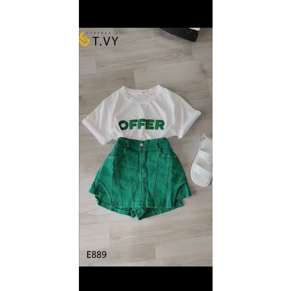 ÁO PHÔNG CHỮ OFFER MÀU TRẮNG, ĐEN PHOM RỘNG CHẤT ĐẸP HOTTREND