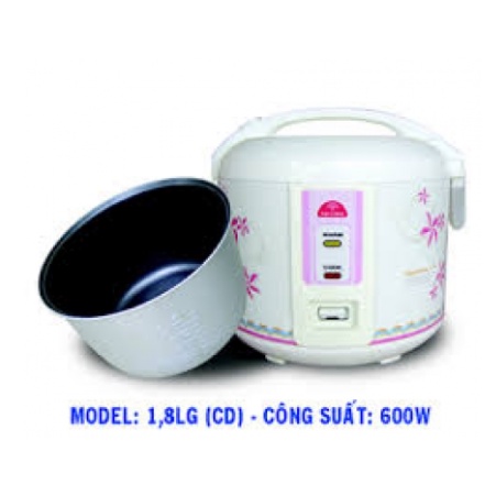 Nồi cơm điện Nắp gài Chống dính KIM CƯƠNG 1.8lit