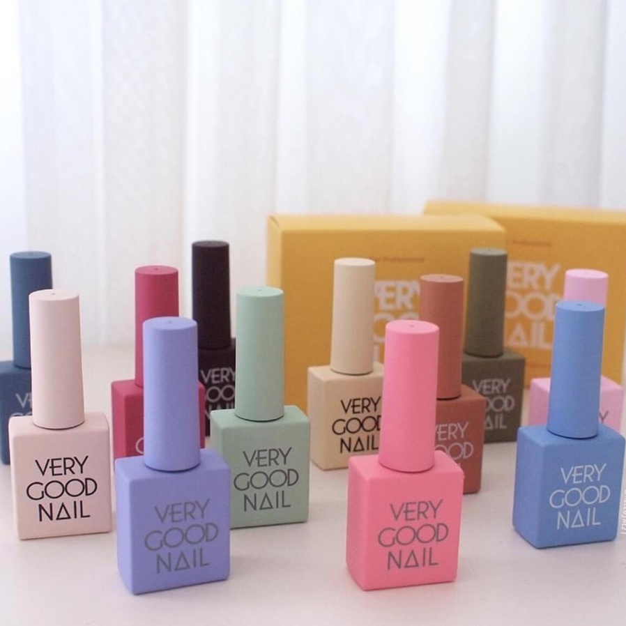 Very good Nail Sơn gel Hàn quốc Tông màu Pastel dịu nhẹ, Sơn gel chính hãng Very good nail, màu lẻ 10ml