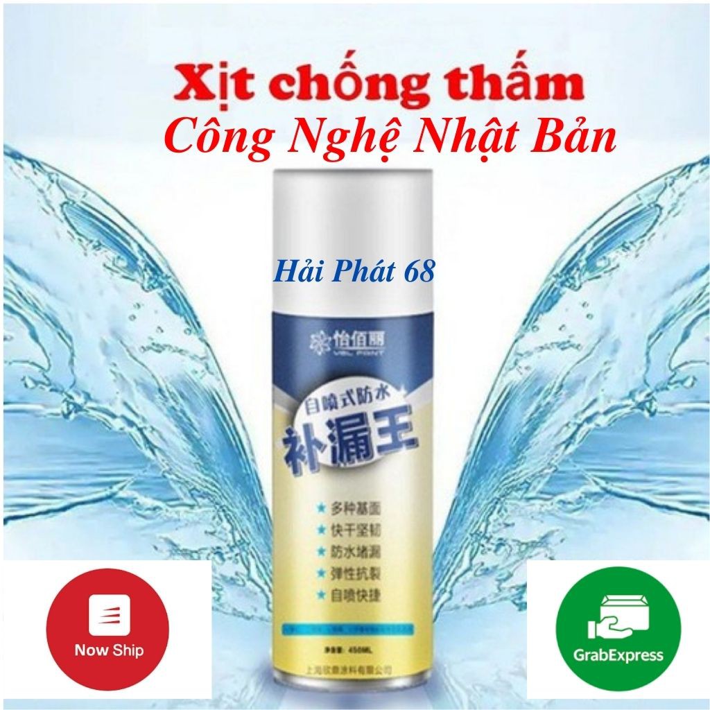 Bình Xịt Chống Thấm, Xịt Chống Thấm Chống Dột Trần Nhà, Tường, Ống Nước,..Đa Năng, Dễ Sử Dụng, Hiệu Quả Cao