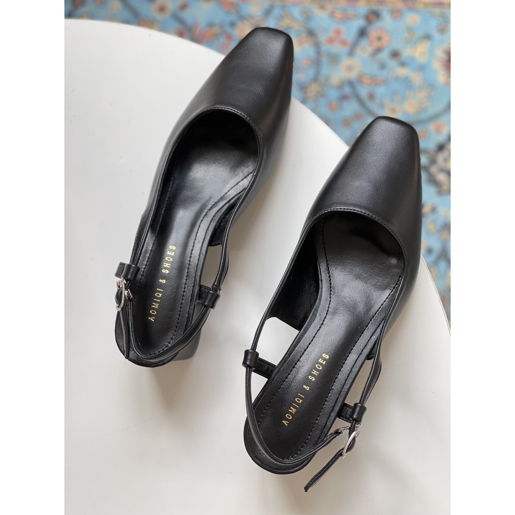 Giày quai sau gót vuông 5p 355 - kachi house