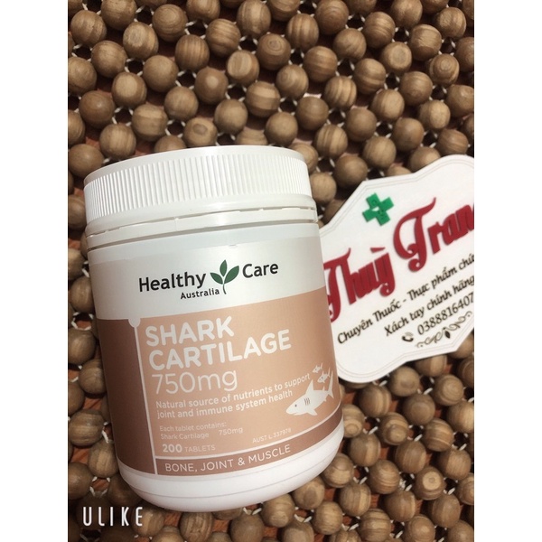 (CAM KẾT CHÍNH HÃNG) Sụn vi cá mập heathycare shark cartilage 750mg lọ 200 viên - date xa