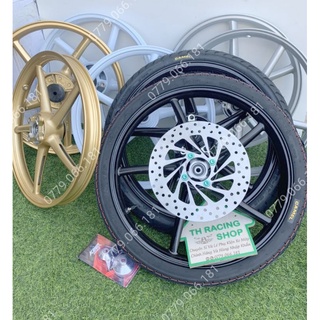 BÁNH MÂM EXCITER 150 HOẶC EXCITER 155 KIỂU 5  CÂY NHƯ RCB BẢN NHỎ CÓ 4 MÀU Y HÌNH KÈM ĐĨA ỐC VÀ CHỤP CỐC FULL VỎ CAMEL