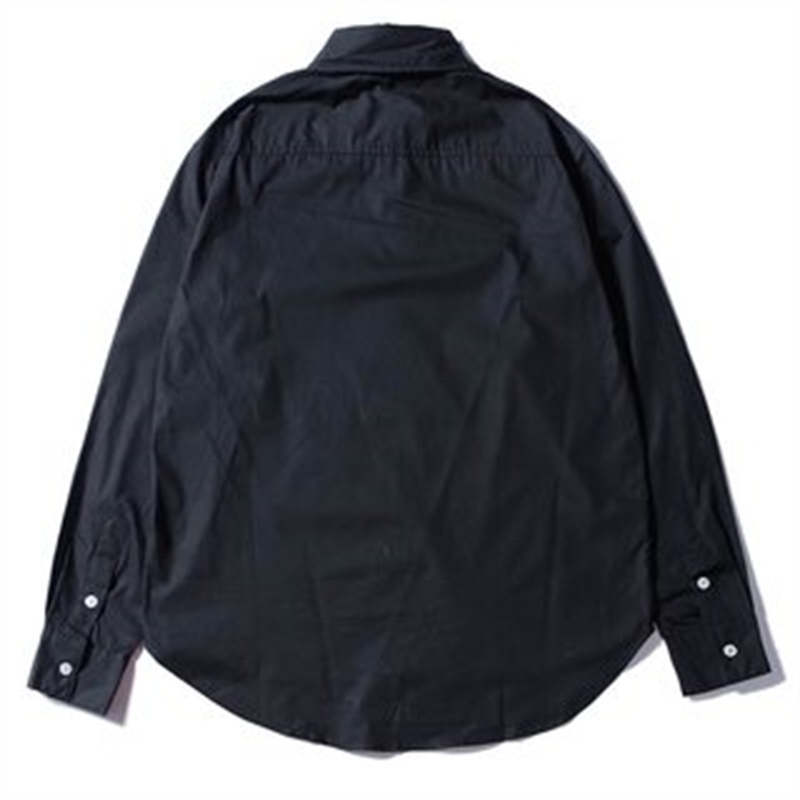 Áo Sơ Mi Cotton Tay Dài Thêu Hình Trái Tim Thời Trang Dành Cho Nam Và Nữ