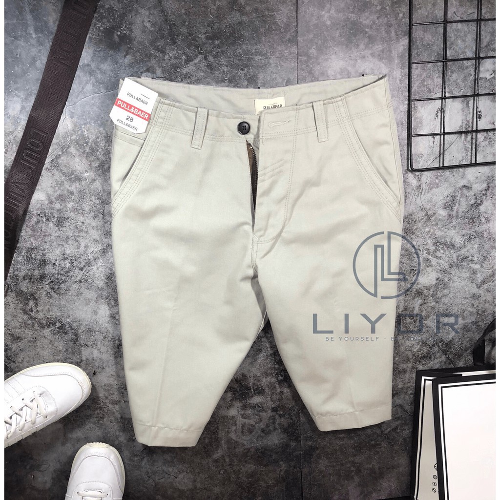 Quần short kaki nam trơn đơn giản chất liệu kaki cao cấp độc đáo - Liyorf - QKK004
