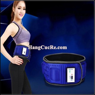 Đai massage giảm mỡ bụng Vibroaction x5 (xanh)