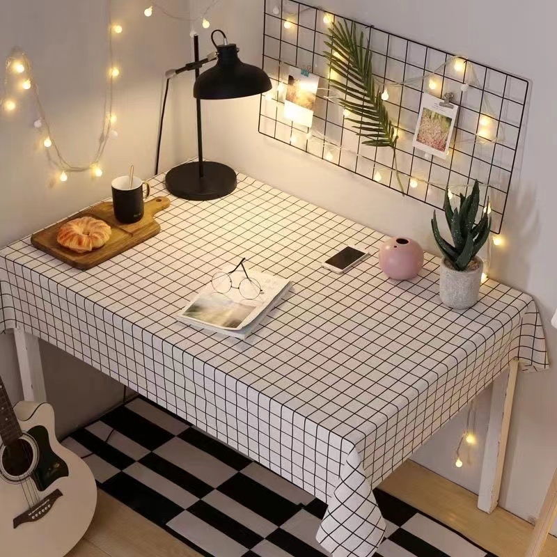 [Colorfulshop]Khăn trải bàn caro chất liệu PVC không thấm nước dùng làm phông nền chụp ảnh picnic dã ngoại