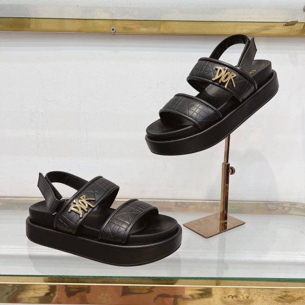 Sandal Dior Bản Mới Đế Độn Cực Tôn Dáng Chất Siêu Nhẹ Hàng Chuẩn Loại 1 Fulbox