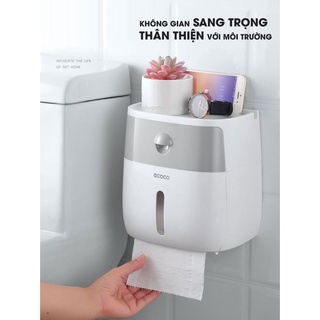 HỘP ĐỰNG GIẤY VỆ SINH ECOCO 2 NGĂN