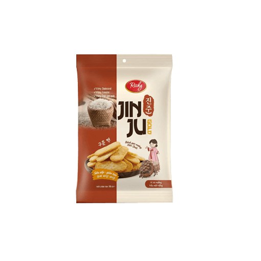 Bánh gạo JinJu vị bò nướng tiêu Richy túi 134,4gr