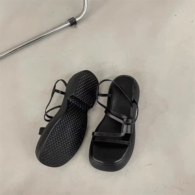 Giày sandals phối dây ngang