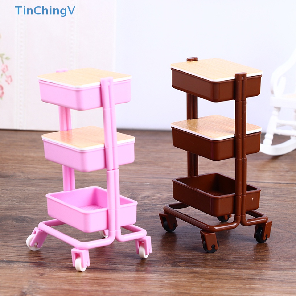 [TinChingV] Xe Đẩy Đựng Đồ Chơi Trang Trí Nội Thất Nhà Búp Bê 1: 12