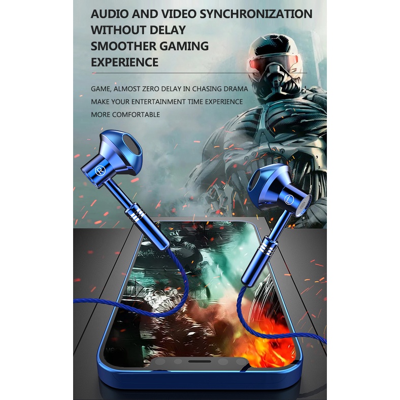 Tai nghe nhét tai NEWMSNR A601 âm thanh vòm 9D chất lượng cao kèm phụ kiện