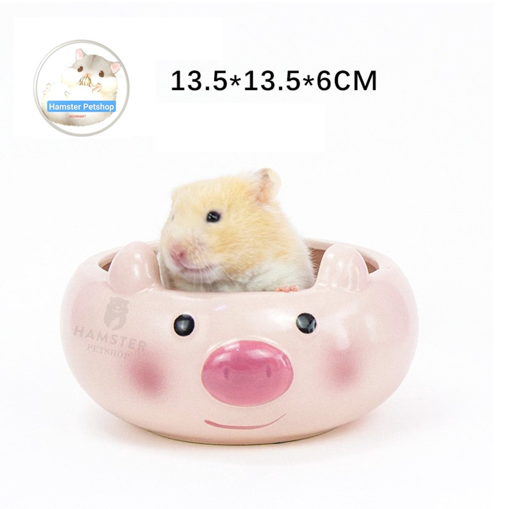 Chén ăn / Bát tắm  sứ THÚ NHỎ cho hamster , sóc
