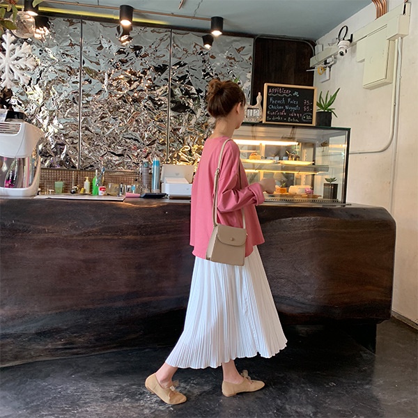 Áo Thun Trơn Tay Dài Màu Hồng Lapi VN, Form Rộng Unisex Phù Hợp Cho Cả Nam Nữ