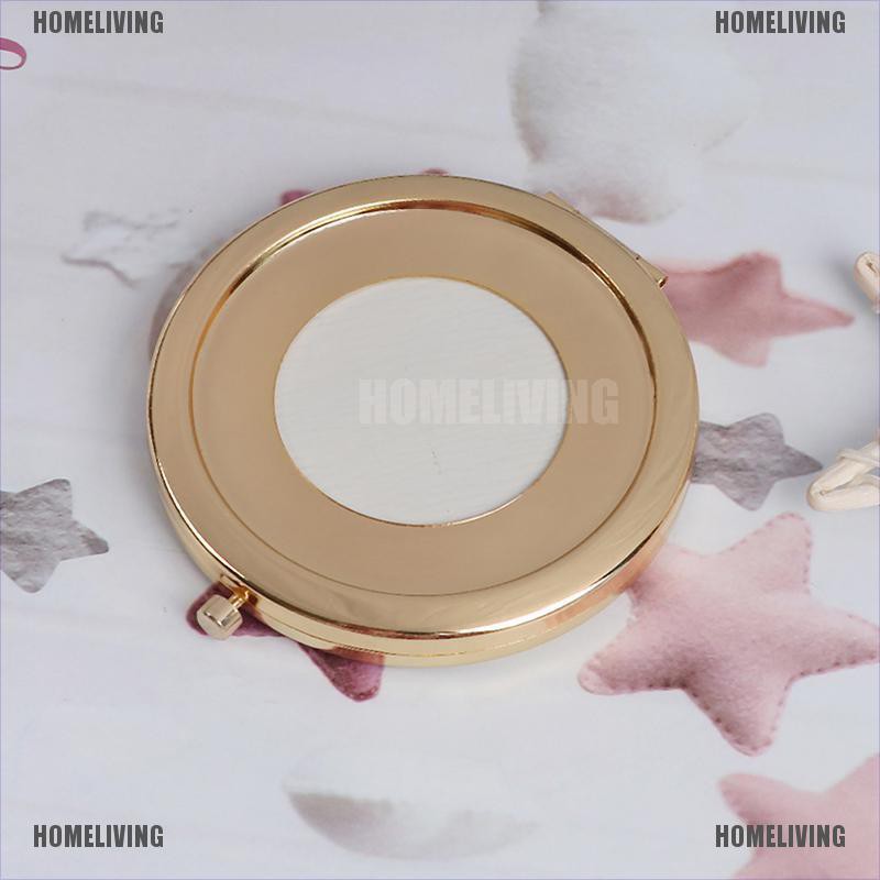 Gương Trang Điểm Gấp Gọn Bỏ Túi Bằng Hợp Kim Phong Cách Vintage