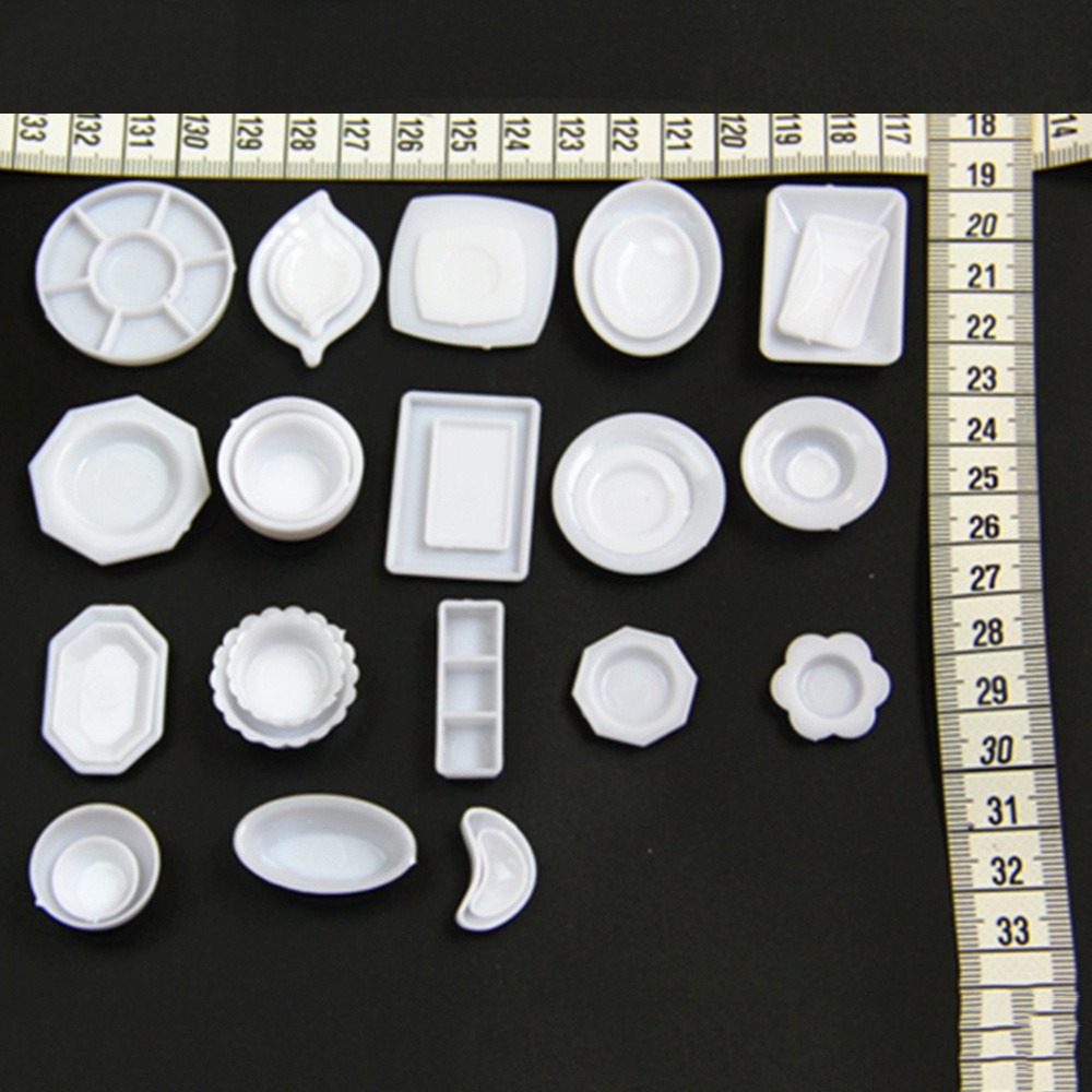 Set 33 món đồ chơi bếp nấu ăn mini tỉ lệ 1:12 cho nhà búp bê