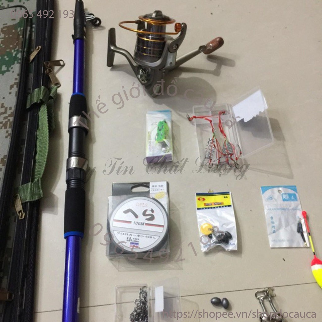 Combo cần câu cá 3 m máy yumoshi 6000 ( rẻ vô địch )
