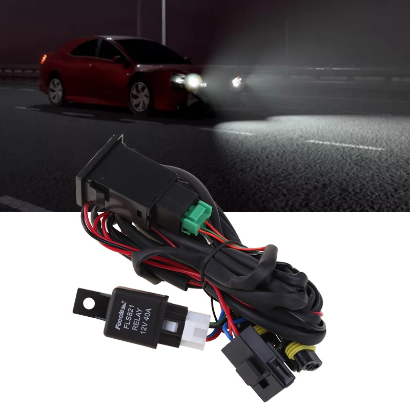 Công Tắc Đèn Sương Mù DC 12V 40A Có Nút Nhấn Thông Dụng Cho Xe Hơi