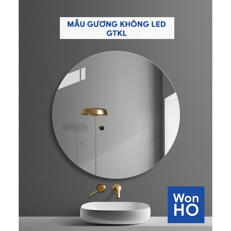 Gương LED treo tường, Gương LED treo tường nhà tắm, bàn trang điểm phòng ngủ, cảm ứng tắt mở tiện lợi, đèn LED trắng