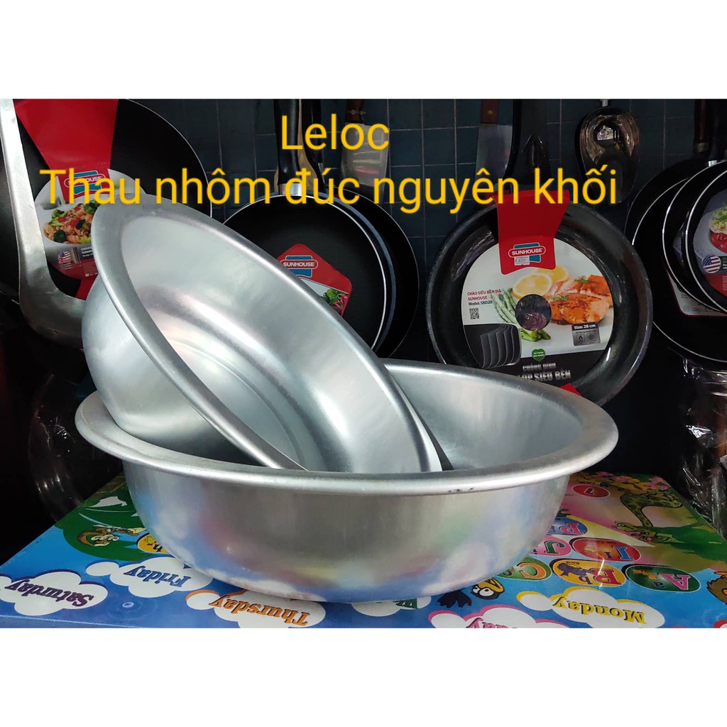 Bộ 3 thau nhôm lớn cao cấp