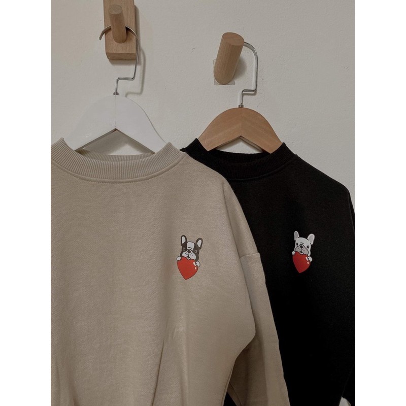 Áo sweater hình chó con