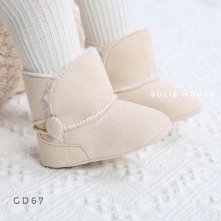 Boot (bốt) da lộn lót lông - GD67