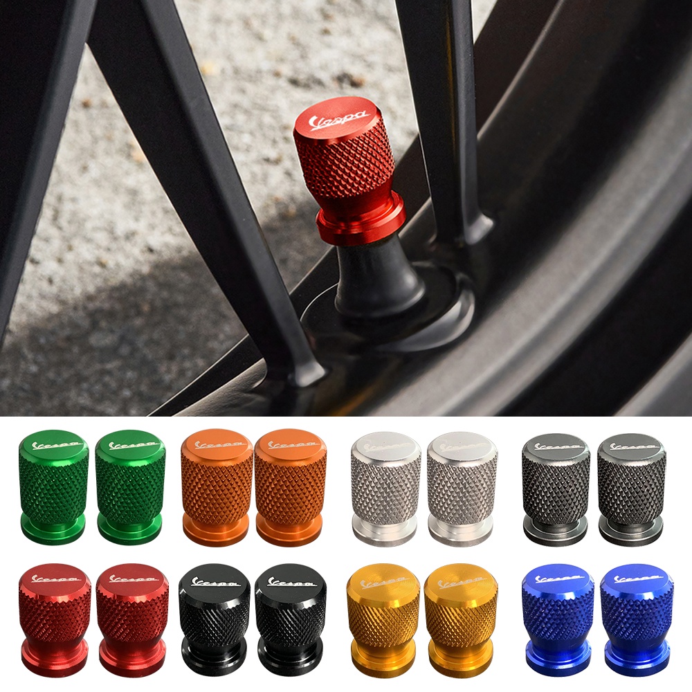 Van lốp xe máy Nắp đậy nắp kín CNC cho Piaggio Vespa GTS GTV LX 60 125 250 300 Primavera Sprint