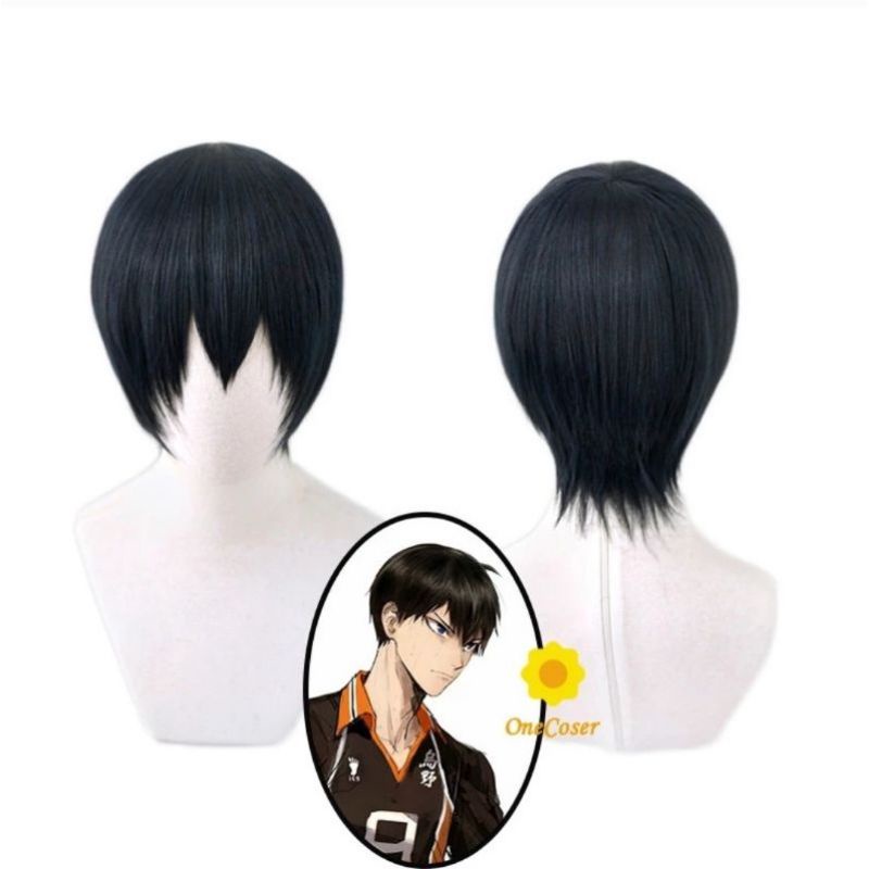 [Sẵn] Wig/Tóc Giả cosplay Kageyama - Haikyuu!! màu đen xanh [Miu Cosplay]