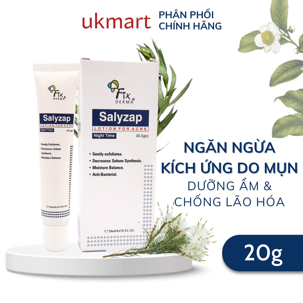 Gel Chấm Mụn FixDerma Salyzap Gel For Acne 20g (Nhập khẩu chính hãng 100%)