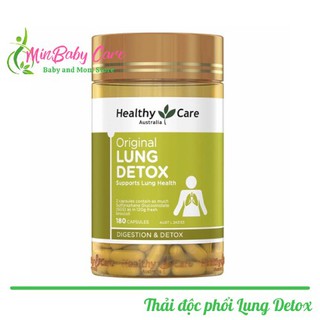 [ Chính Hãng ] Viên Uống Hỗ Trợ Thải Độc Phổi Lung Detox Healthy Care 180 viên Úc - Lung Detox