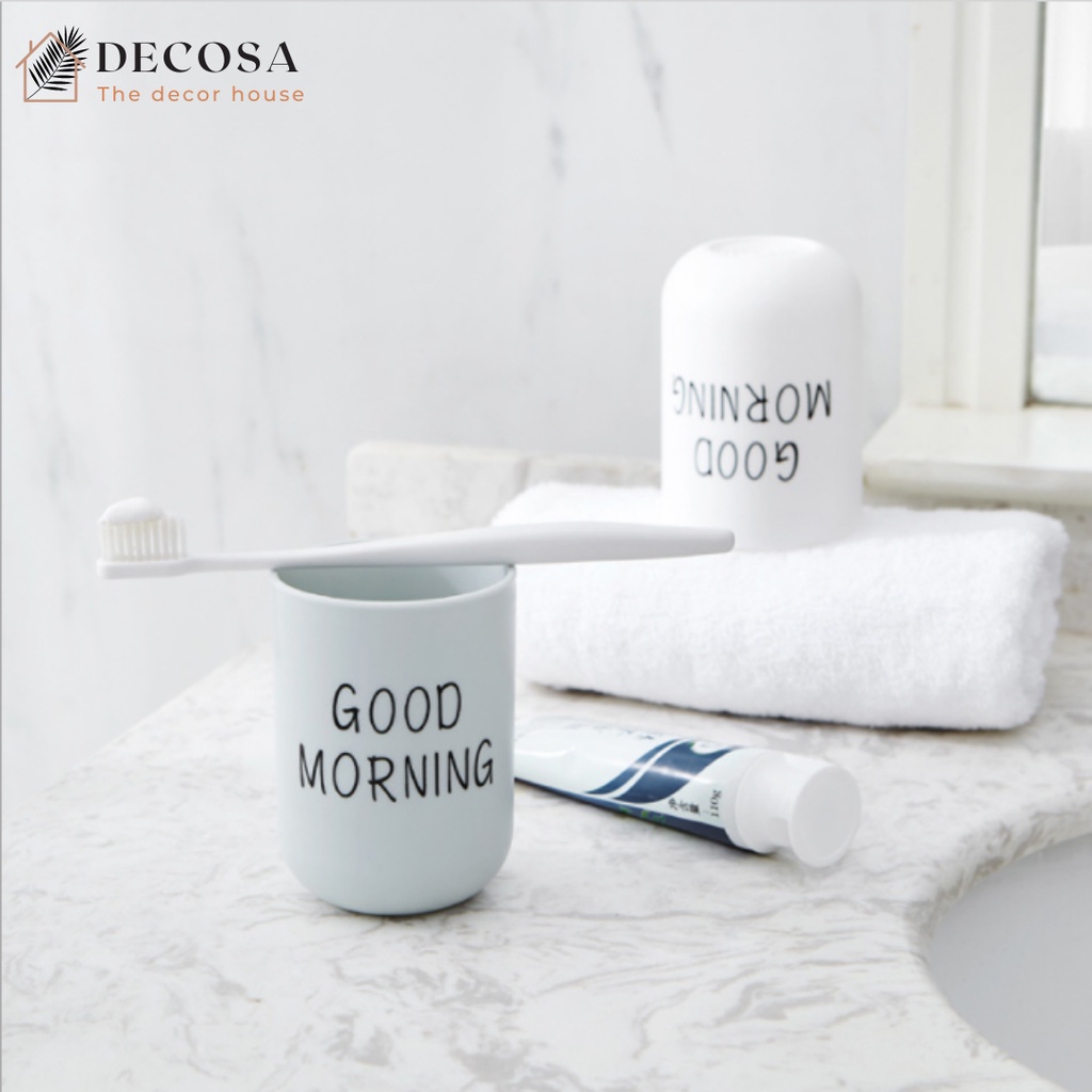 Ly uống nước ly đánh răng đựng bàn chải Decosa