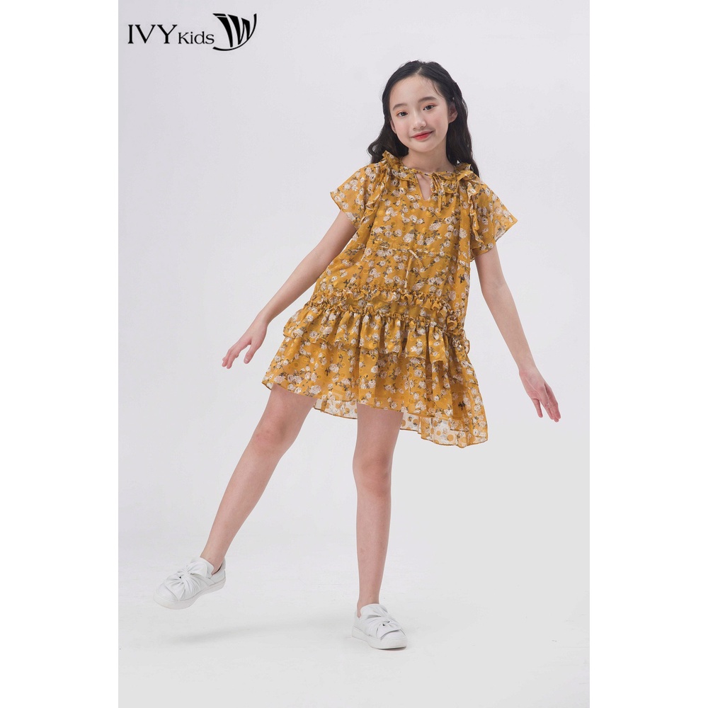 Đầm xòe 2 lớp bé gái IVY moda MS 48G0961