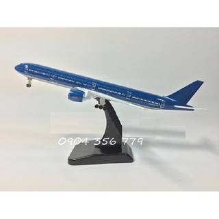 MÔ HÌNH MÁY BAY TĨNH B777-300ER  18CM CÓ BÁNH XE