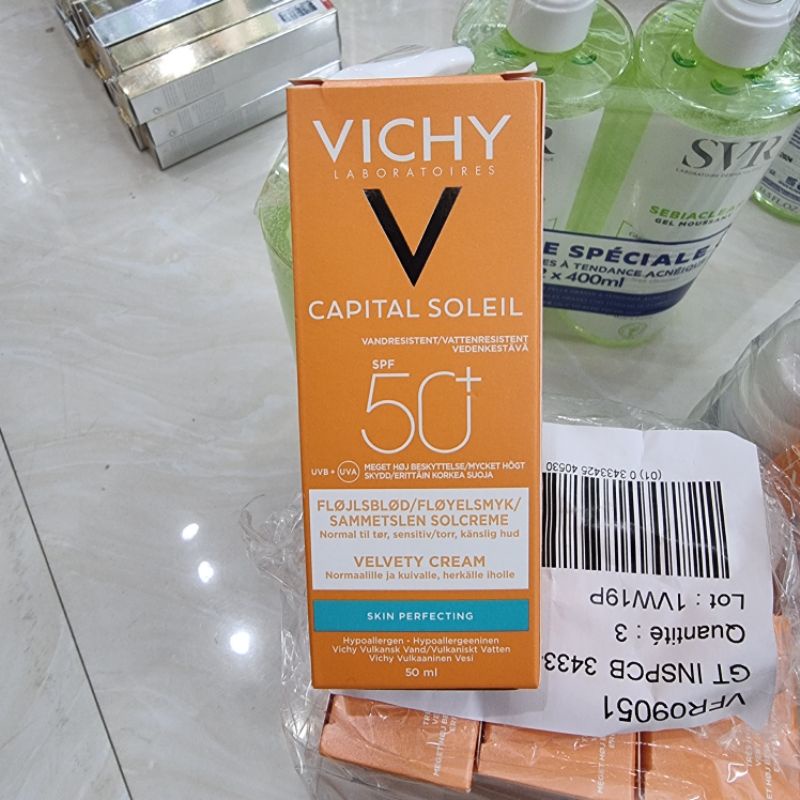[HÀNG CHÍNH HÃNG] Kem chống nắng Vichy Ideal Soleil Mattifying Face Fluid Dry Touch SPF 50 UVA +UVB 50ml