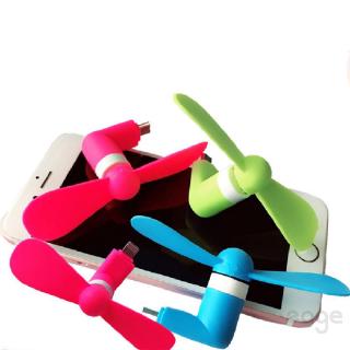 Quạt mini gắn điện thoại có cổng USB tiện lợi