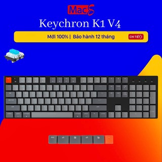Bàn phím cơ Keychron K1 V4 bản nhôm (104 phím) LED RGB